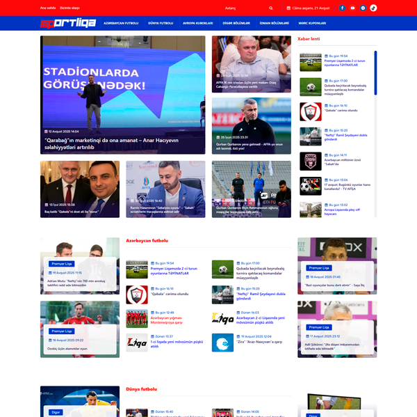 Sportliqa idman xəbərləri